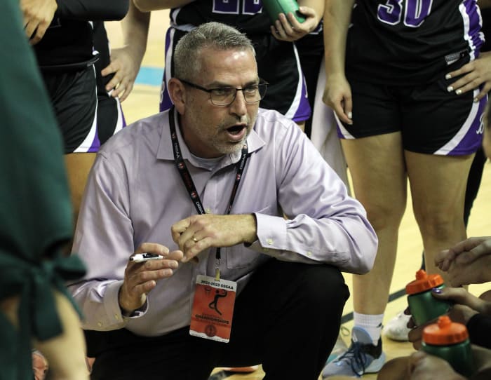 Bethany girls coach Eric Sailer helped guide the Lady Bronchos to the Class 4A state title.